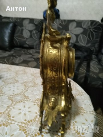 Бароков бронзов часовник., снимка 2 - Антикварни и старинни предмети - 25494577