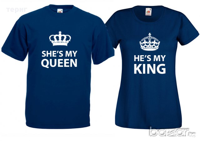 тениски за двоики "моят крал и моята кралица" , снимка 3 - Тениски - 13384862