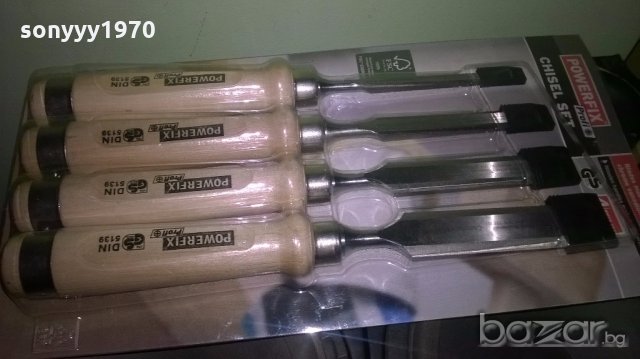 powerfix-хром ванадиеви длета 4бр-немски и висококачествени, снимка 3 - Други инструменти - 19937047