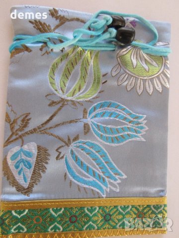Традиционна торбичка тип пунгия от плат DELL от Монголия-17, снимка 4 - Други - 23463892