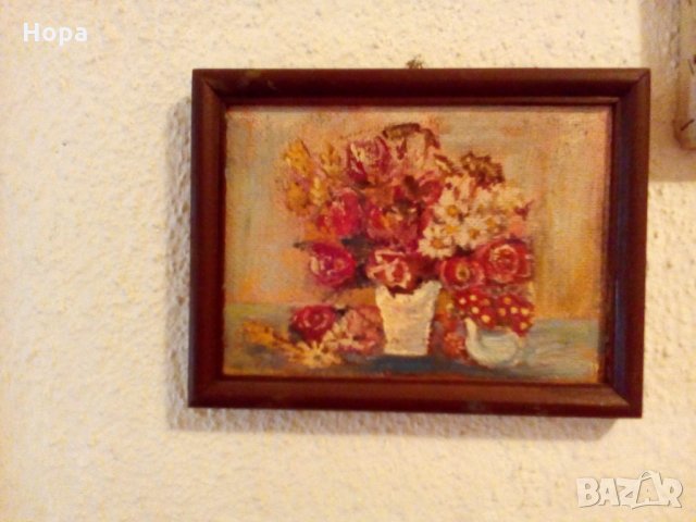 Миниатюра : ,,Ваза с цветя", снимка 4 - Картини - 25685941