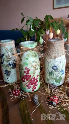 Декоративни вази, снимка 11 - Изкуствени цветя - 25227074