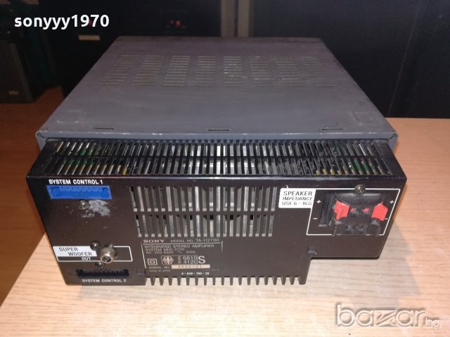 sony ta-h2700 amplifier made in japan-внос швеицария, снимка 14 - Ресийвъри, усилватели, смесителни пултове - 21242642