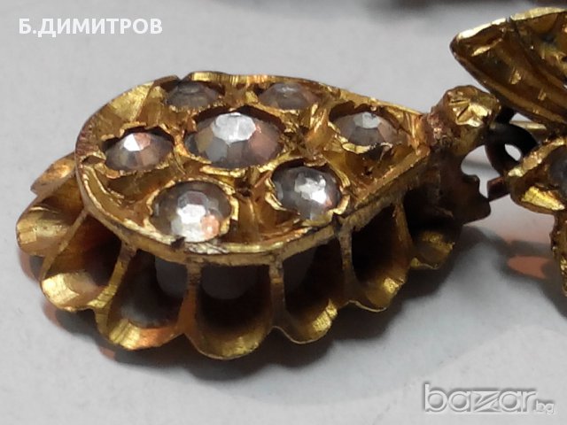 Старинни дамски обици, снимка 7 - Обеци - 12389214