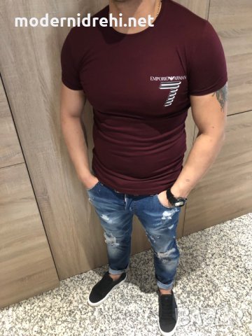 Мъжка тениска Armani код 143, снимка 1 - Тениски - 24628351