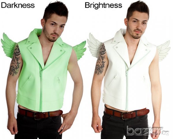 ADIDAS JEREMY SCOTT WINGS GLOW IN THE DARK Светещ Елек size XL, снимка 12 - Якета - 6552782