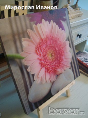 " Розово цвете " - пано от Германия, снимка 3 - Изкуствени цветя - 21346759