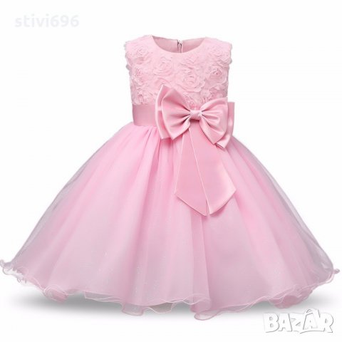 Детска рокля розова нова размер 160