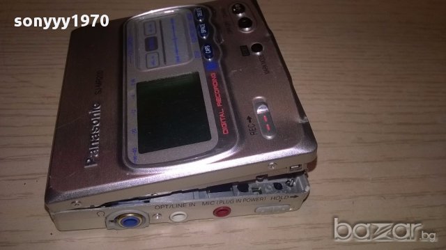Panasonic sg-mr200-minidisc recorder-japan-внос швеицария, снимка 7 - Ресийвъри, усилватели, смесителни пултове - 14938234