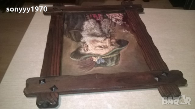 ретро картина-красива и стилна-57х48см-внос швеицария, снимка 14 - Колекции - 23507625
