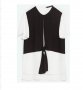 Черно-бяла блуза Zara, снимка 1 - Тениски - 20623184