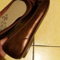 Дам.обувки-/изк.кожа/-№40-цвят-кафяво-бордо-/металик/., снимка 6 - Дамски ежедневни обувки - 22385521
