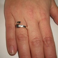 сребърен  пръстен "кибритена клечка", снимка 4 - Пръстени - 10899011