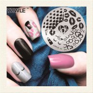LOVE кръгла плочка / щампа шаблон за печат на нокти YZWLE-14, снимка 1 - Продукти за маникюр - 18254051