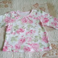 Рокля сукман розова с блуза на цветя, снимка 2 - Бебешки рокли - 17476672