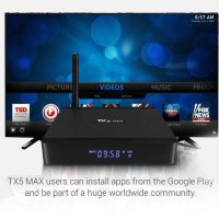 TX5 MAX 4GB RAM 32GB ROM Amlogic S905X2х2GHz 4 Ядра 2х Wifi BT 4.2 1GB LAN 4K 3D Android 8.1 TV BOX, снимка 7 - Плейъри, домашно кино, прожектори - 25633475