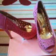 Обувки на висок ток- розови, снимка 6 - Дамски обувки на ток - 15000808