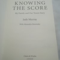 Книга Judy Murray - Knowing The Score, снимка 3 - Специализирана литература - 25998799