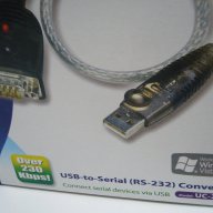 Конвертор USB към com Port RS232, usb to Serial rs-232, снимка 10 - Кабели и адаптери - 17291549