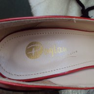 Дамски лачени червено-черни обувки с ток , снимка 5 - Дамски ежедневни обувки - 12764628