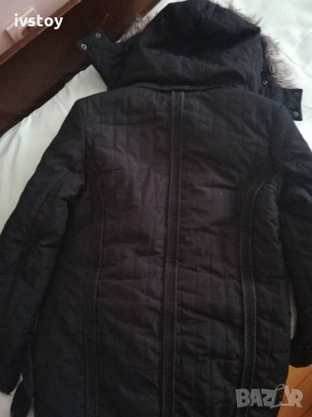 Дамско зимно яке с качулка размер L, снимка 1