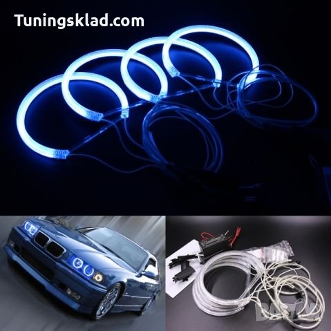 Ангелски Очи CCFL за BMW Е36 / E38 / E39 - Син цвят, снимка 1