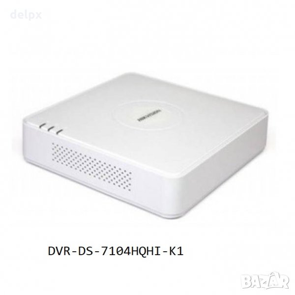 Записващо устройство DVR-DS-7104HQHI-K1 за 4 камери 100/25 кадъра LAN, снимка 1