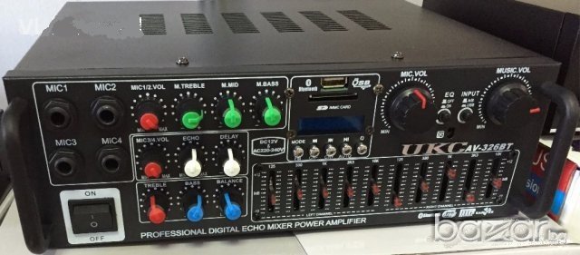 Домашен усилвател UKC - AV-326BT +FM, снимка 1