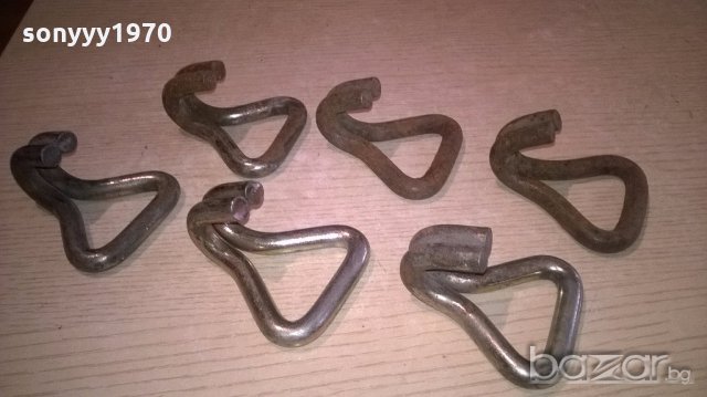 6бр куки-метални от колани за тир-здрви и яки-8х7х5см, снимка 6 - Аксесоари и консумативи - 19922895