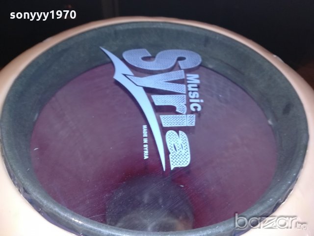 Тарамбука 40х25см-внос сирия-червена нова метална, снимка 10 - Ударни инструменти - 20913027