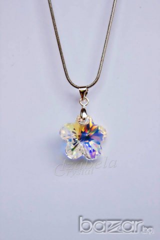 Комплект Сваровски "flower" Swarovski elements, снимка 9 - Бижутерийни комплекти - 8055400