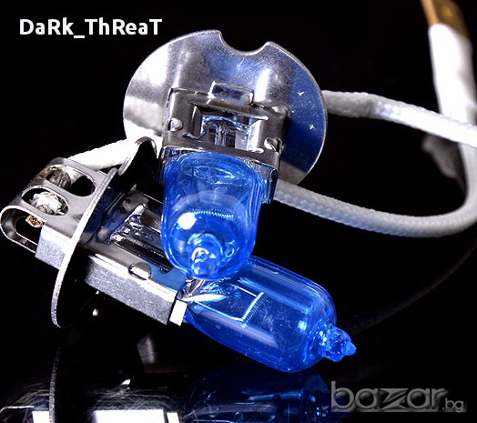 Халогенни бели автомобилни крушки H3 100W, снимка 3 - Аксесоари и консумативи - 10075559