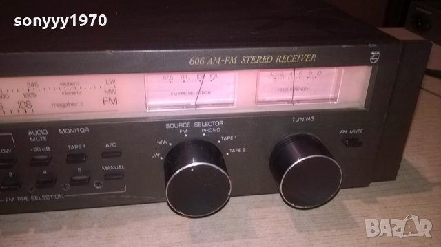 philips 606 receiver-made in belgium-внос швеицария, снимка 8 - Ресийвъри, усилватели, смесителни пултове - 25718895