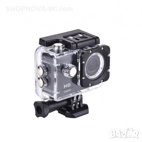 Екшън камера GoPlus, Модел SP1080p, водоустойчива, micro USB, Водоустойчивост до 30 м, 2-inch, Черна, снимка 2 - Камери - 24612136