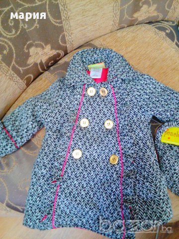 Топло палтенце с шапчица за госпожица, снимка 6 - Детски якета и елеци - 16421580