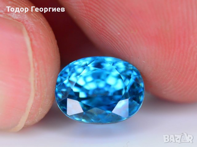 Син Циркон 6.63 карата., снимка 3 - Други - 24998975