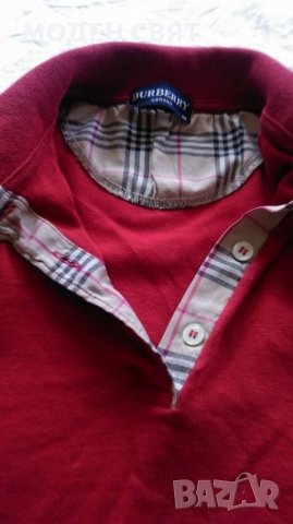ОРИГИНАЛНА дамска блуза BURBERRY, снимка 4 - Тениски - 21629731