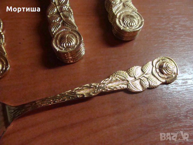  gold vergoldet  Baccara Rose  позлатени прибори намалени, снимка 4 - Прибори за хранене, готвене и сервиране - 23661899