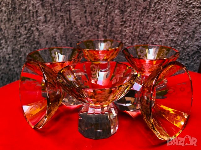 Кристален сервиз Бохемия от нач.на ХХв., снимка 10 - Антикварни и старинни предмети - 13474807