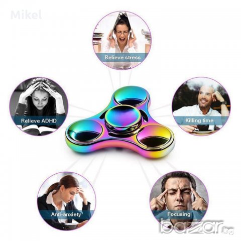 Малък Метален Спинър Tri Hand Finger Spinner Fidget , снимка 5 - Други игри - 18740065