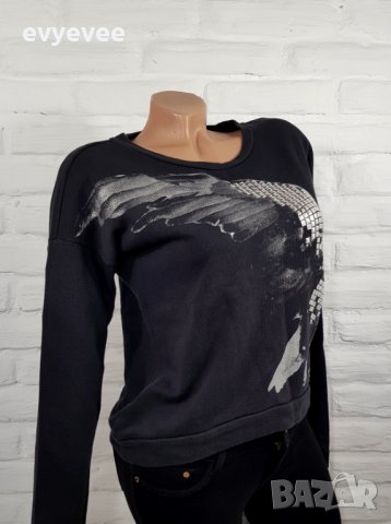 Gina Tricot блуза с орел и капси  , снимка 5 - Блузи с дълъг ръкав и пуловери - 16468002