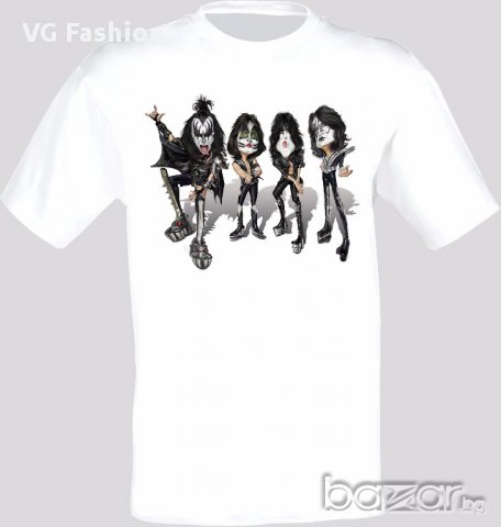 Kiss Rock Band Funny Тениска Мъжка/Дамска S до 2XL, снимка 1