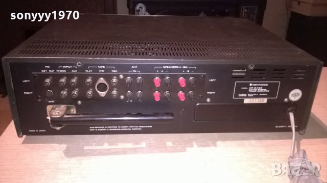 kenwood kr-2400 stereo receiver-made in japan-внос швеция, снимка 13 - Ресийвъри, усилватели, смесителни пултове - 22786108