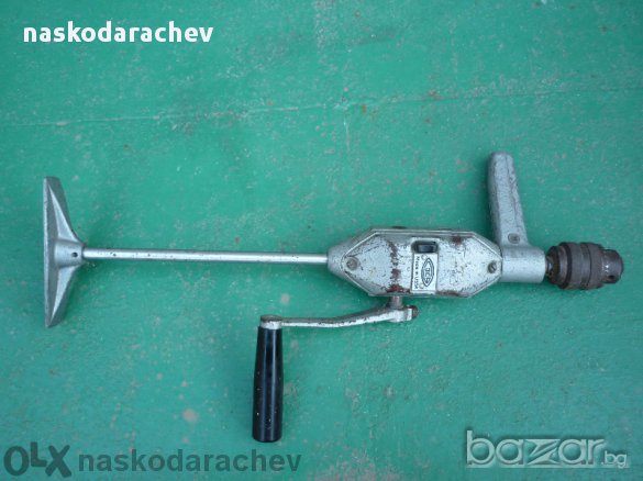 Ръчна дрелка, механична бормашина, ретро маткап, снимка 8 - Бормашини - 11871954