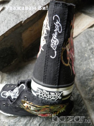 Ed Hardy оригинални унисекс кецове Uk3,5/37, снимка 13 - Кецове - 7782542