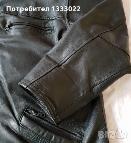 Мъжко кожено яке, снимка 3 - Якета - 23867702