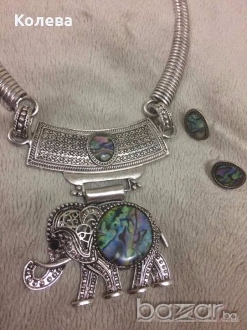 Комплект „Слонче”, снимка 2 - Бижутерийни комплекти - 18481904