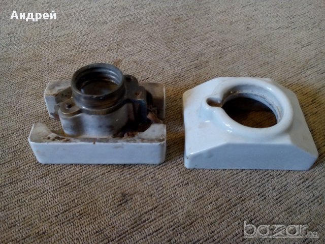 Старинно порцеланово гнездо за предпазител, снимка 5 - Антикварни и старинни предмети - 17989368