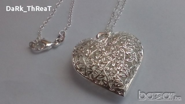 Колие сърце, снимка 3 - Колиета, медальони, синджири - 10764456