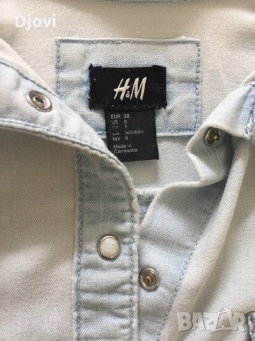 Красива дънкова риза Н&М, снимка 2 - Ризи - 24347837